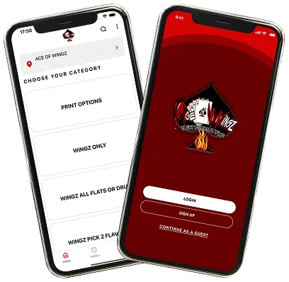 Download app at Ace of Wingz in Phoenix